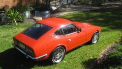 Datsun 240z from behind