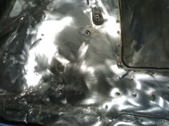 Stripped wheel well