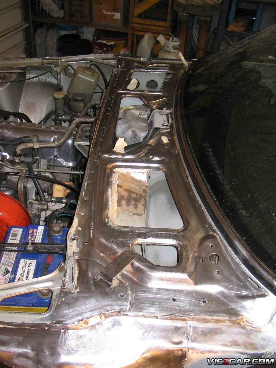 Scuttle panel after preparation and before POR Member Gallery Auszcar