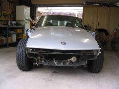 Front stipped for guard repair and new valance