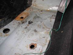 RH floor pan from inside