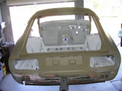 Grey epoxy urethane primer and white hi fill primer
