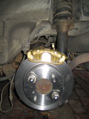 R31 caliper and disc mock-up