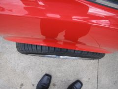Rear tyre clearance