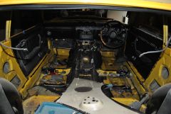 interior before sound deadening