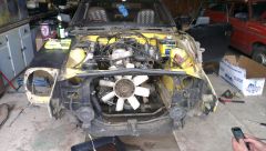 welding new plate into radiator support