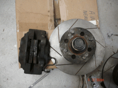 Hilux 4 pots, DBA slotted discs