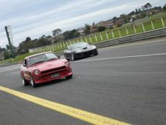 A Zed out dragging the Ferrari in a straight line! You've got to love that.