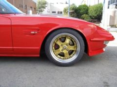 Front wheel arche enlarged and side vent on front guard.