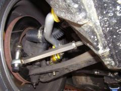 Bump Steer fix,Rose joint for Caster adj, big sway bar and vents to brakes.